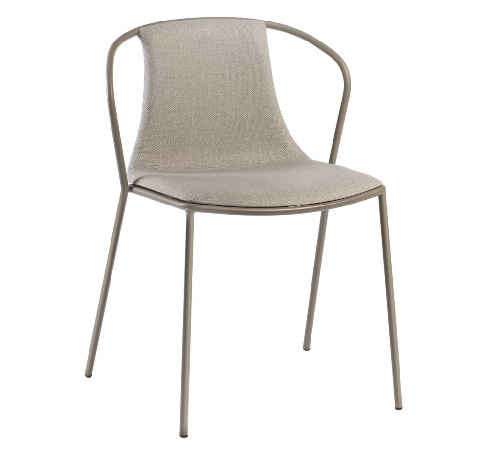 Kasia upholstered cod.186 metal chair by Gaber |Avant Garde