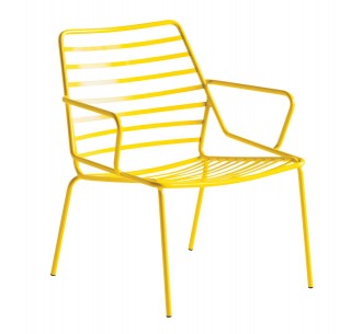 Link lounge cod.84A metal armchair