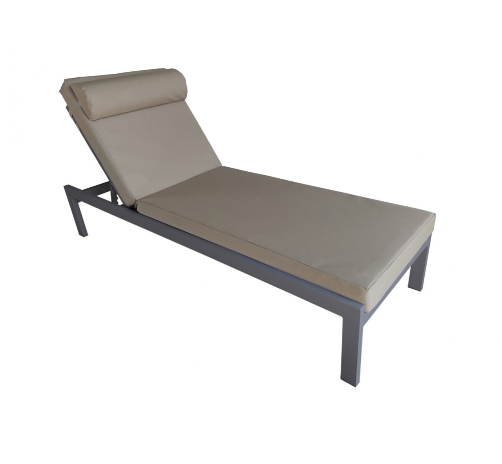 KELSI aluminium sunlounger with cushion - 2 years guarantee | Avant Garde