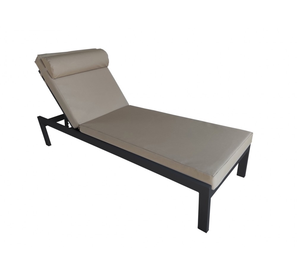 KELSI aluminium sunlounger with cushion - 2 years guarantee | Avant Garde