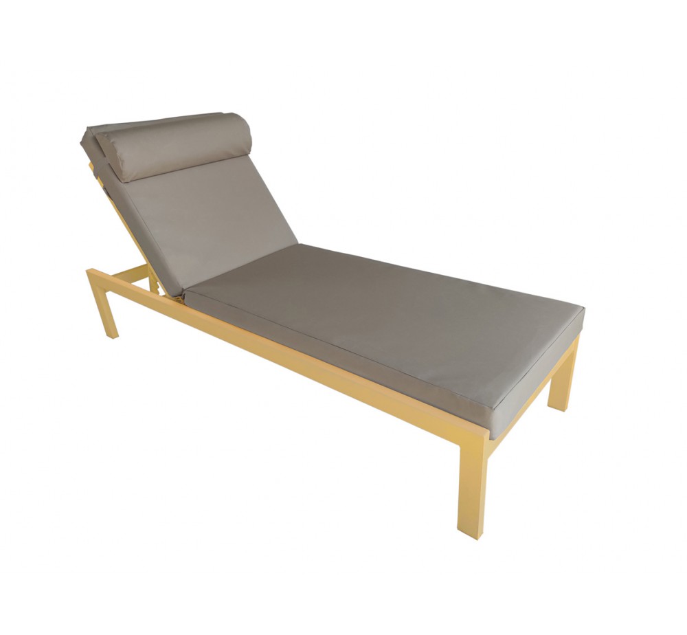 KELSI aluminium sunlounger with cushion - 2 years guarantee | Avant Garde