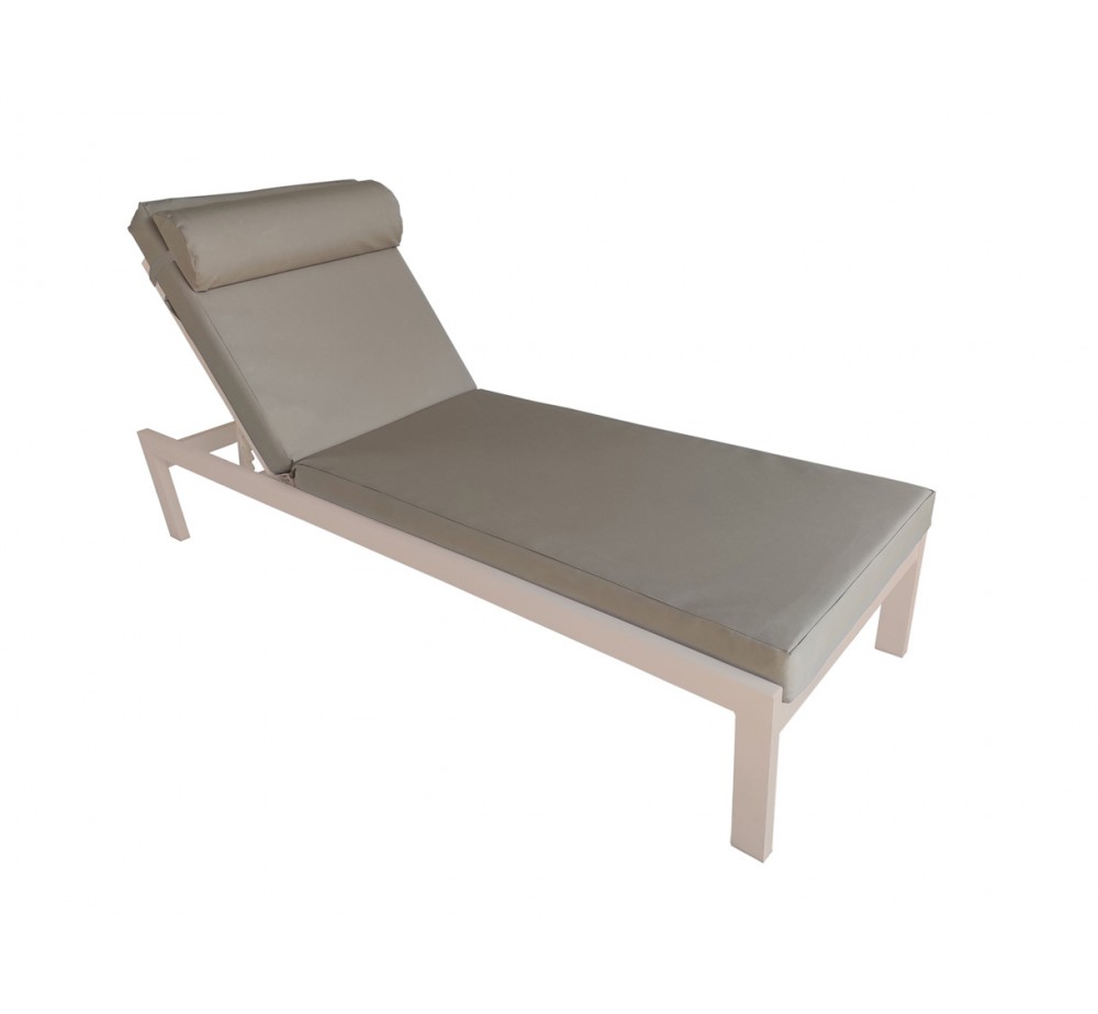 KELSI aluminium sunlounger with cushion - 2 years guarantee | Avant Garde