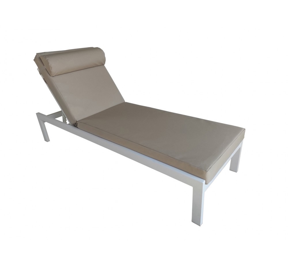 KELSI aluminium sunlounger with cushion - 2 years guarantee | Avant Garde