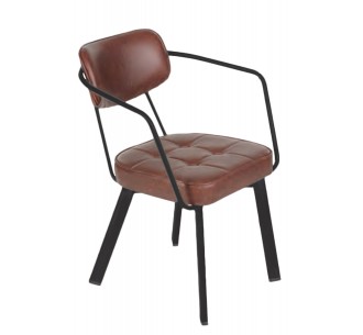 Corner-P metal armchair