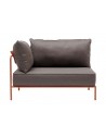 VE - Matt terracotta coated steel, embossed finish