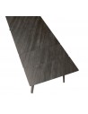 VN - Matt black coated steel, embossed finish