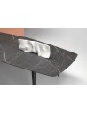 VN - Matt black coated steel, embossed finish