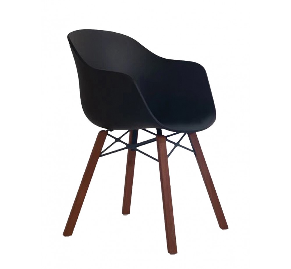 Globe-K Wox Iroko/Oak armchair by Papatya | Avant Garde