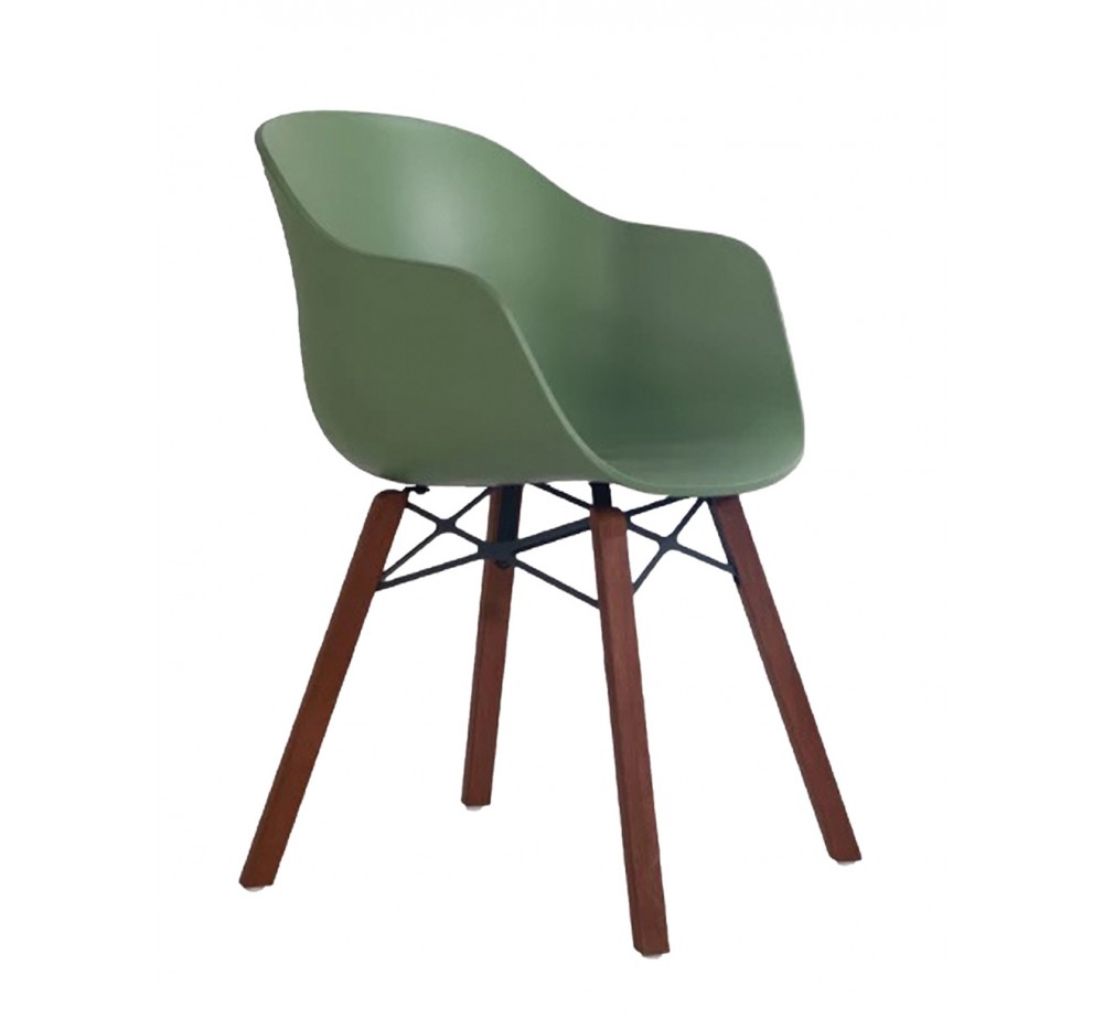 Globe-K Wox Iroko/Oak armchair by Papatya | Avant Garde