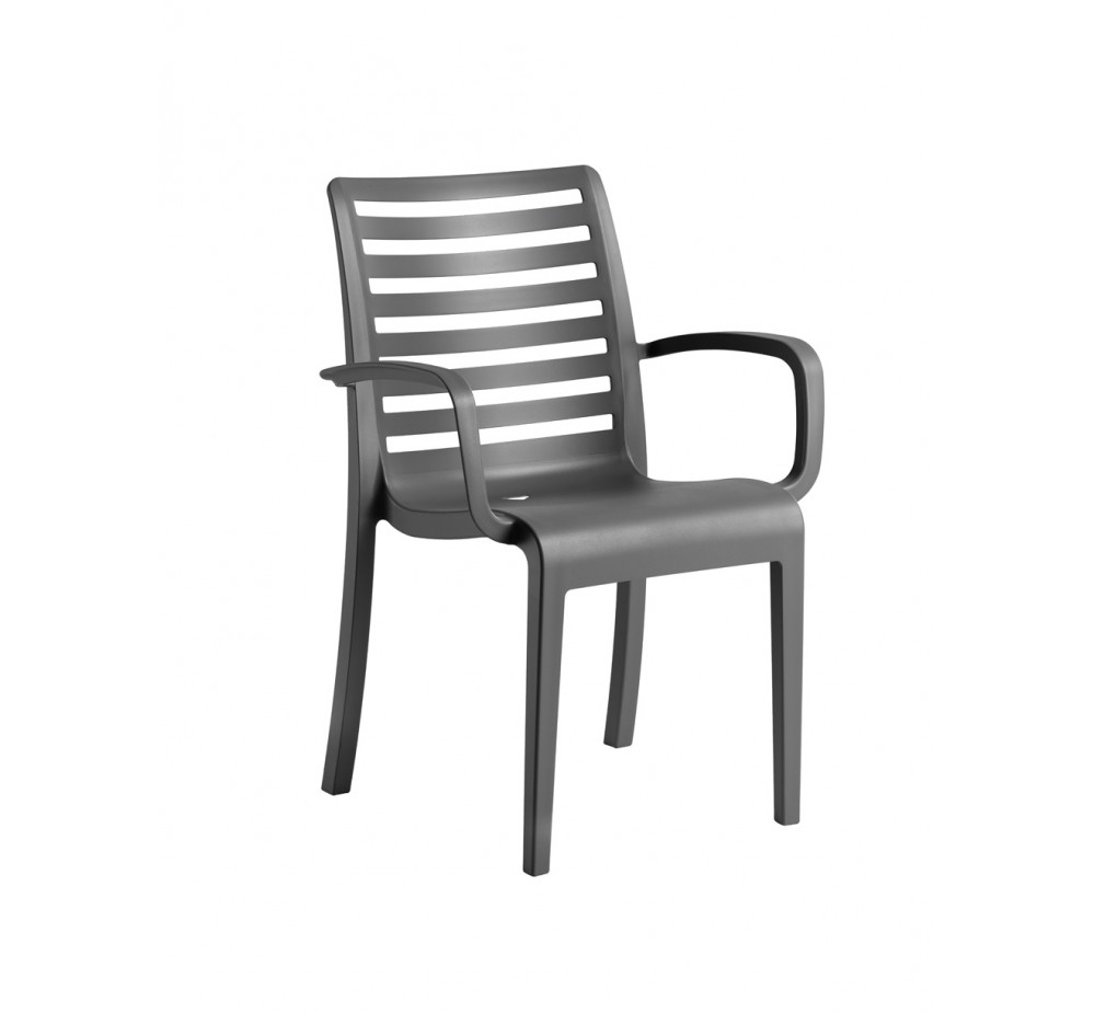 Slat polypropylene armchair by Grosfillex - 2 years guarantee | Avant Garde