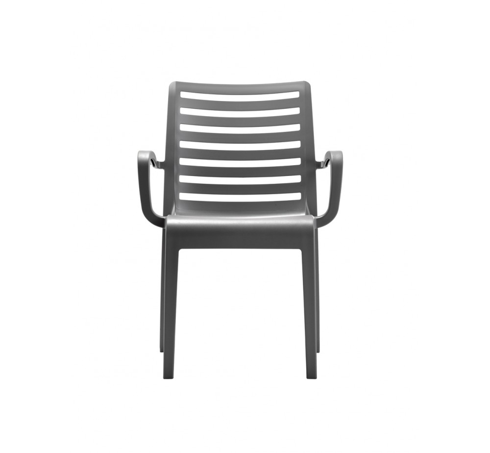 Slat polypropylene armchair by Grosfillex - 2 years guarantee | Avant Garde