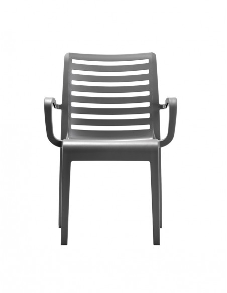 Slat polypropylene armchair by Grosfillex - 2 years guarantee | Avant Garde