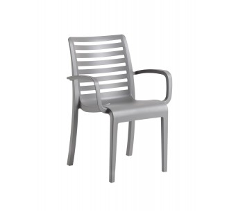 Slat polypropylene armchair by Grosfillex - 2 years guarantee | Avant Garde
