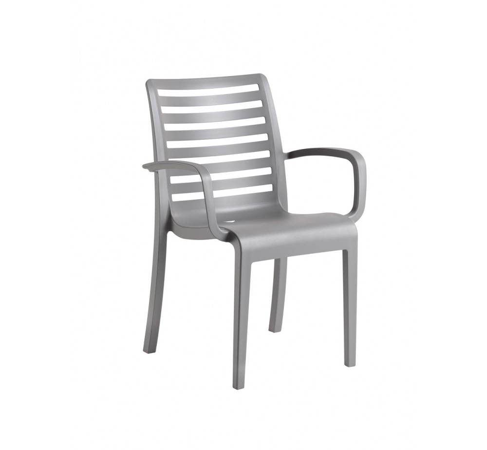 Slat polypropylene armchair by Grosfillex - 2 years guarantee | Avant Garde