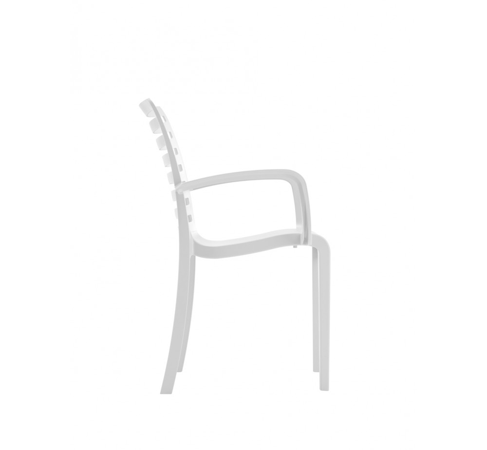 Slat polypropylene armchair by Grosfillex - 2 years guarantee | Avant Garde
