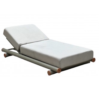 Aperol lounger with cushion