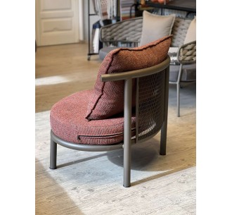 Aperol lounge καρέκλα με μαξιλάρι