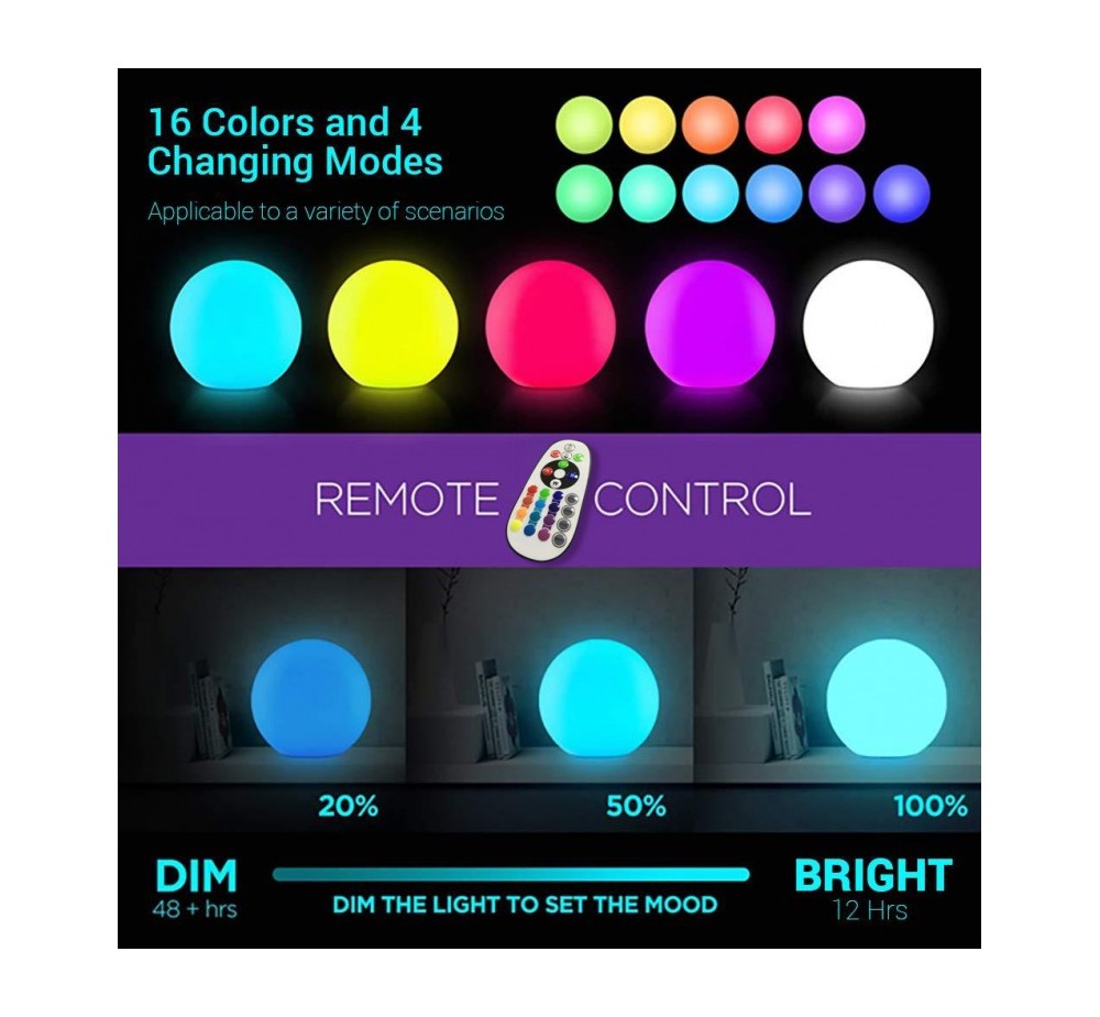 Φωτιζόμενη LED μπάλα Ø40-50cm IP68 | Avant Garde