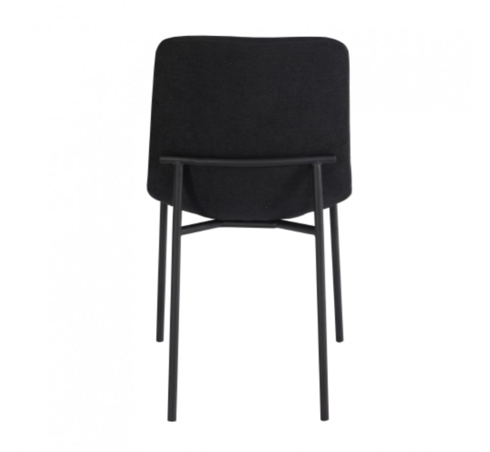 VIENNA CHAIR FABRIC BLACK METAL BLACK