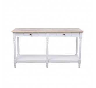 HISTORY ΚΟΝΣΟΛΑ ΛΕΥΚΟ ΦΥΣΙΚΟ 143x48xH79cm