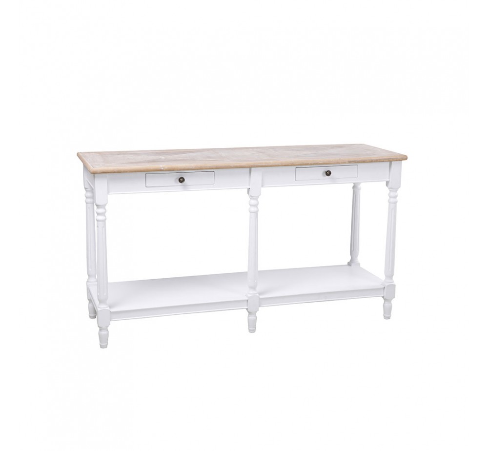 HISTORY ΚΟΝΣΟΛΑ ΛΕΥΚΟ ΦΥΣΙΚΟ 143x48xH79cm