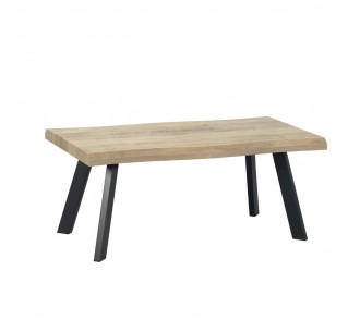 BRICK-URBAN COFFEE TABLE ΦΥΣΙΚΟ ΜΑΥΡΟ 110x60xH45cm
