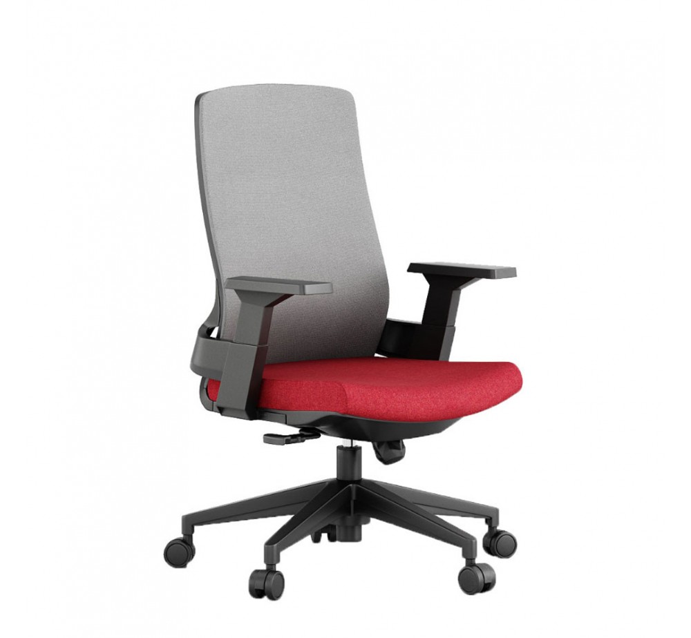 BOLD ARMCHAIR DESK FABRIC GREY DARK BORDEAUX 60x63xH108cm