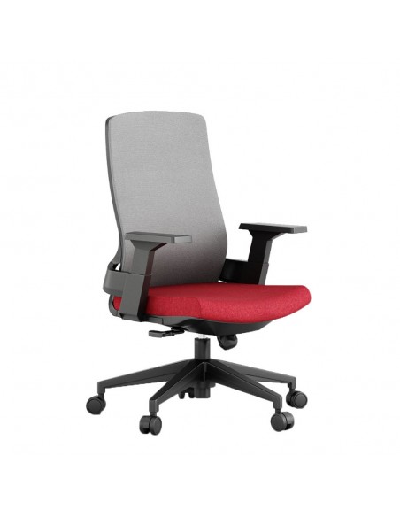 BOLD ARMCHAIR DESK FABRIC GREY DARK BORDEAUX 60x63xH108cm
