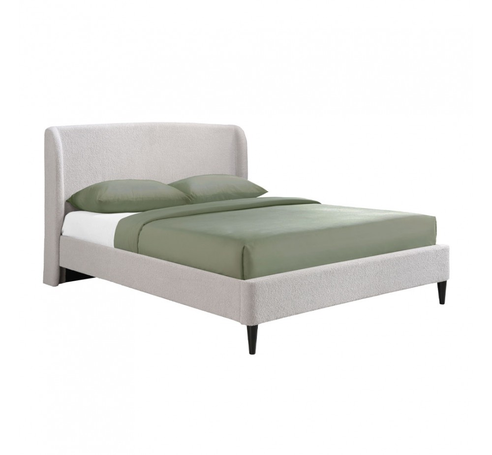 TEDDY BED (FOR MATTRESS 160x200cm) GREY LIGHT 171,5x221xH111cm