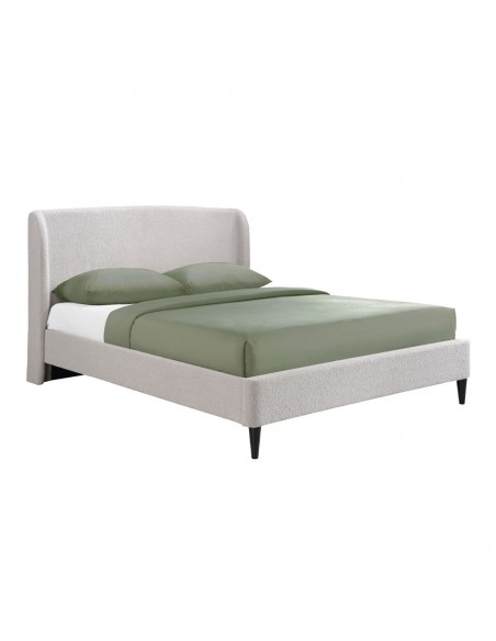TEDDY BED (FOR MATTRESS 160x200cm) GREY LIGHT 171,5x221xH111cm