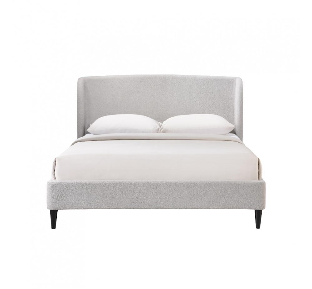 TEDDY BED (FOR MATTRESS 160x200cm) GREY LIGHT 171,5x221xH111cm