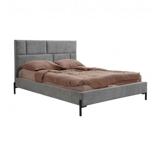 SINTESIS BED (FOR MATTRESS 160x200cm) GREY 165x214xH116cm