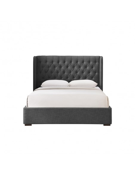 DUCHESS BED (FOR MATTRESS 160x200cm) FABRIC ANTHRACITE E1 MY