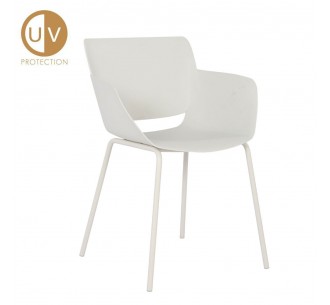 SEDIA ΠΟΛΥΘΡΟΝΑ OFF WHITE 58x52xH79,5cm