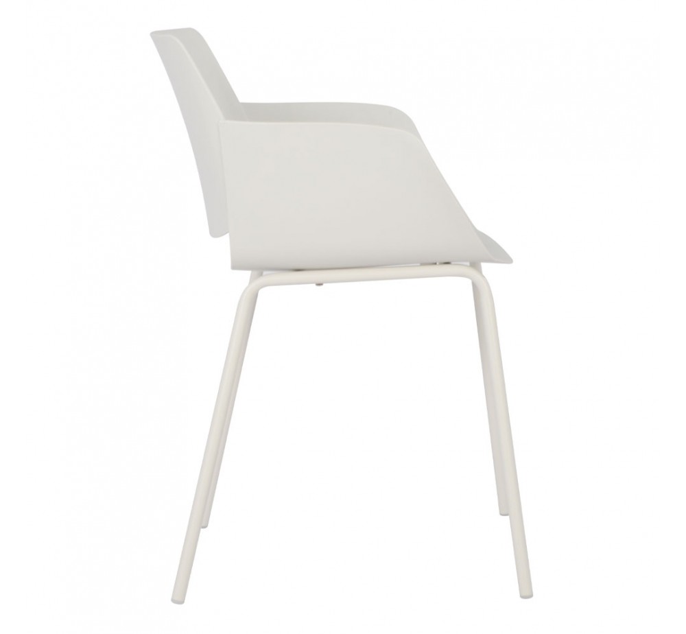 SEDIA ΠΟΛΥΘΡΟΝΑ OFF WHITE 58x52xH79,5cm