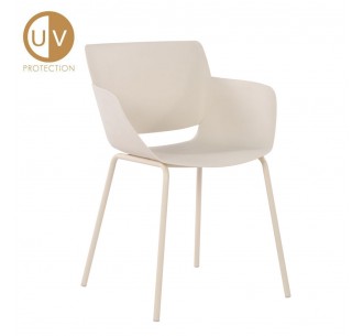 SEDIA ΠΟΛΥΘΡΟΝΑ BEIGE 58x52xH79,5cm