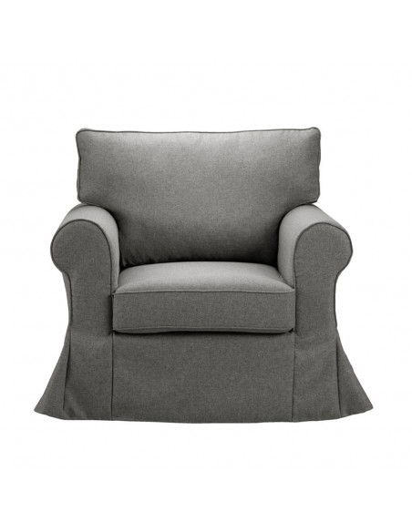 ASHLEY ΠΟΛΥΘΡΟΝΑ ΜΕ ΑΠΟΣΥΡΟΜΕΝΟ SILVER 97x85xH95cm