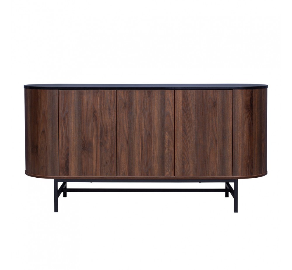 OVAL ΜΠΟΥΦΕΣ 3ΠΟΡΤΕΣ ΚΑΡΥΔΙ 150x45xH74cm