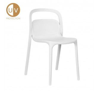 SMITH CHAIR WHITE 53x41xH80cm