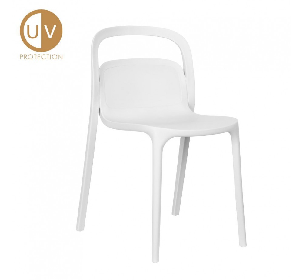 SMITH CHAIR WHITE 53x41xH80cm
