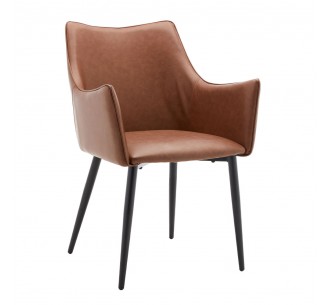 MALONE CHAIR ARMCHAIR TABAC 46x61xH86,5cm
