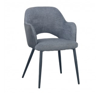 ASCOT ΚΑΡΕΚΛΑ ΓΚΡΙ ΣΚΟΥΡΟ 60x63,5xH79cm