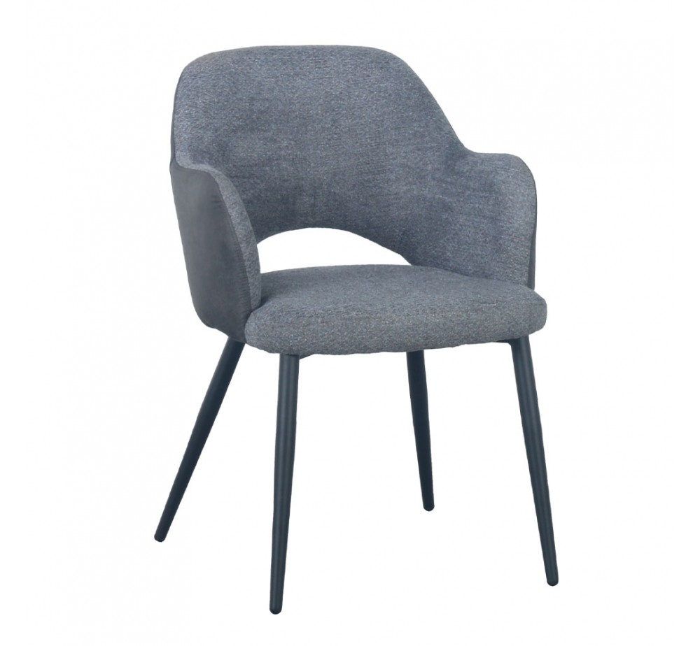ASCOT ΚΑΡΕΚΛΑ ΓΚΡΙ ΣΚΟΥΡΟ 60x63,5xH79cm