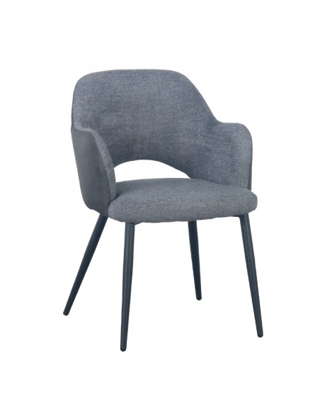 ASCOT ΚΑΡΕΚΛΑ ΓΚΡΙ ΣΚΟΥΡΟ 60x63,5xH79cm