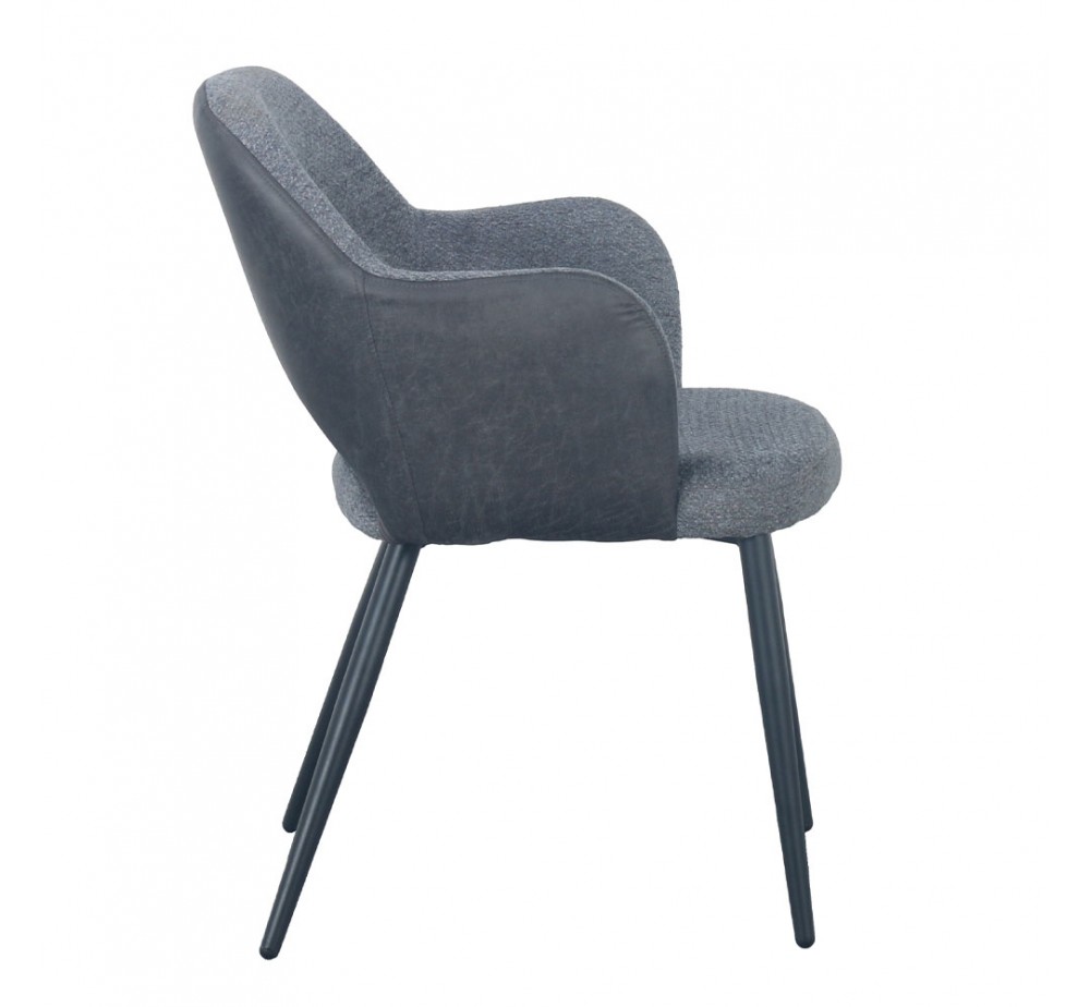 ASCOT ΚΑΡΕΚΛΑ ΓΚΡΙ ΣΚΟΥΡΟ 60x63,5xH79cm