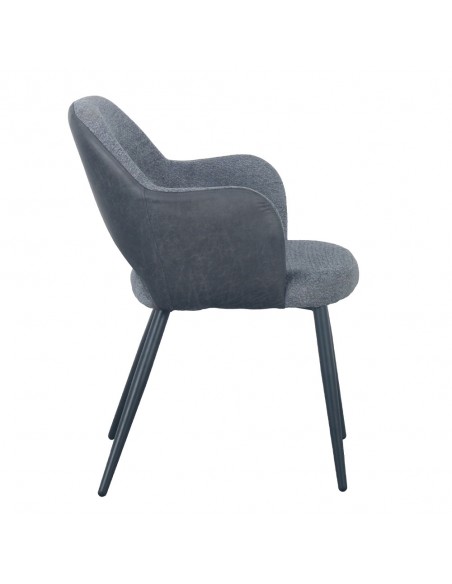 ASCOT ΚΑΡΕΚΛΑ ΓΚΡΙ ΣΚΟΥΡΟ 60x63,5xH79cm