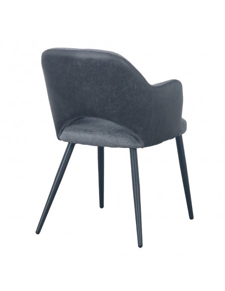 ASCOT ΚΑΡΕΚΛΑ ΓΚΡΙ ΣΚΟΥΡΟ 60x63,5xH79cm