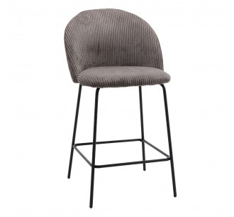 VOTSALO ΣΚΑΜΠΩ BAR ΓΚΡΙ 48x56xH95cm