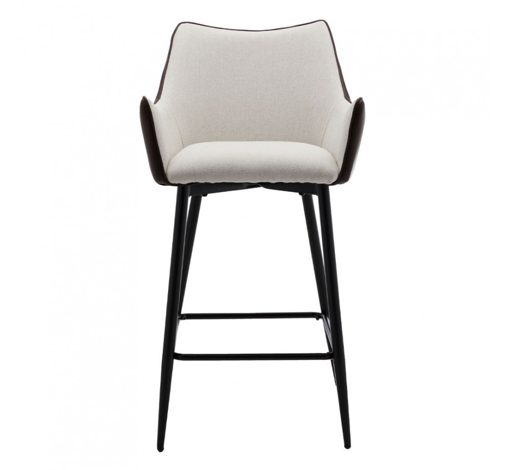 MALONE ΣΚΑΜΠΩ BAR ΓΚΡΙ ΑΝΟΙΧΤΟ ΚΑΦΕ ΣΚΟΥΡΟ 38x51xH96cm