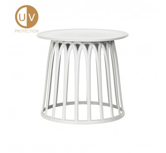 BASKET COFFEE TABLE ΛΕΥΚΟ 49,5x49,5xH44cm